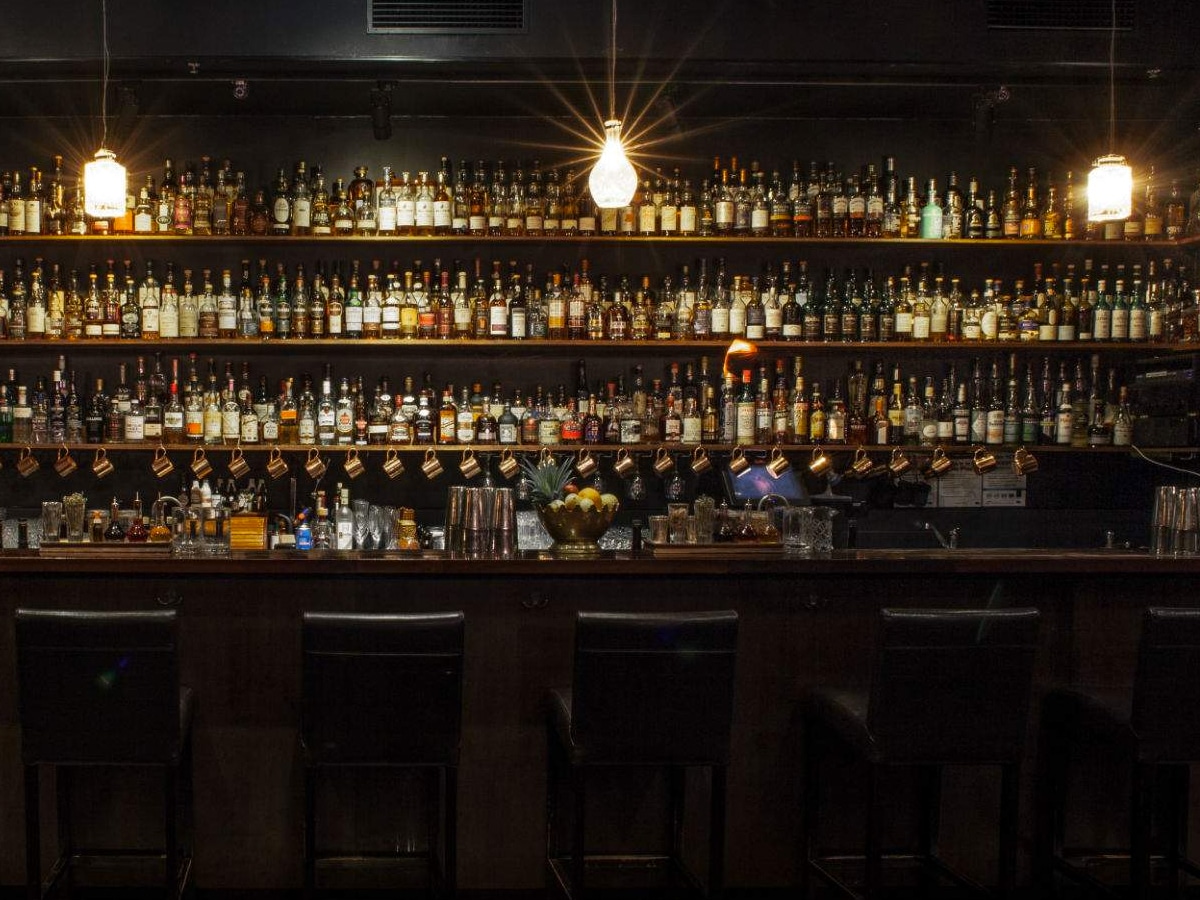 Interior of Eau De Vie Melbourne bar area