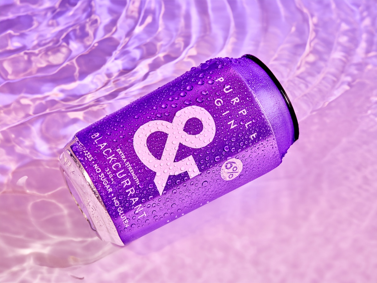 Ampersand purple gin soda