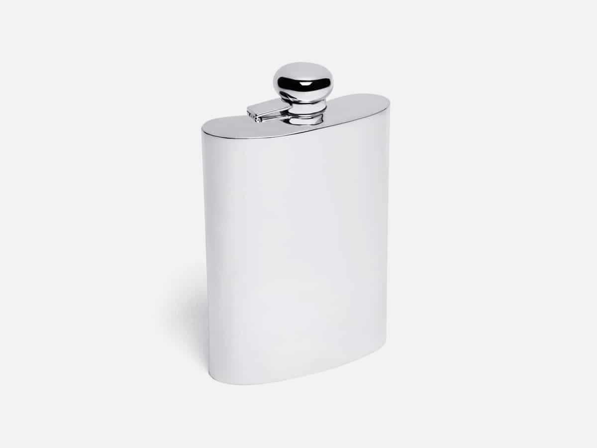 Product image of Sir Jack's Sterling Silver Hip Flask with white background