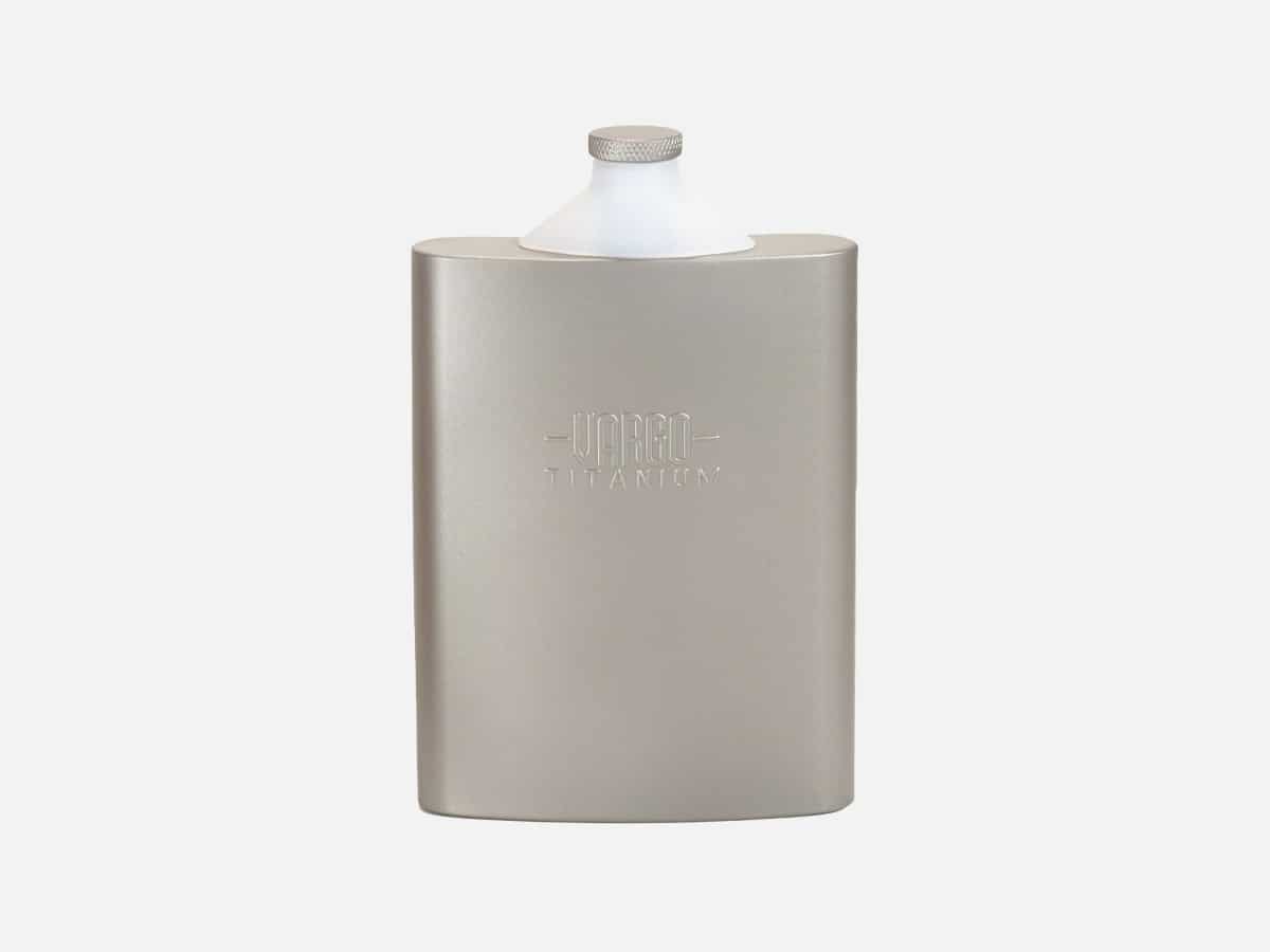 Product image of Vargo Titanium Funnel Flask with white background