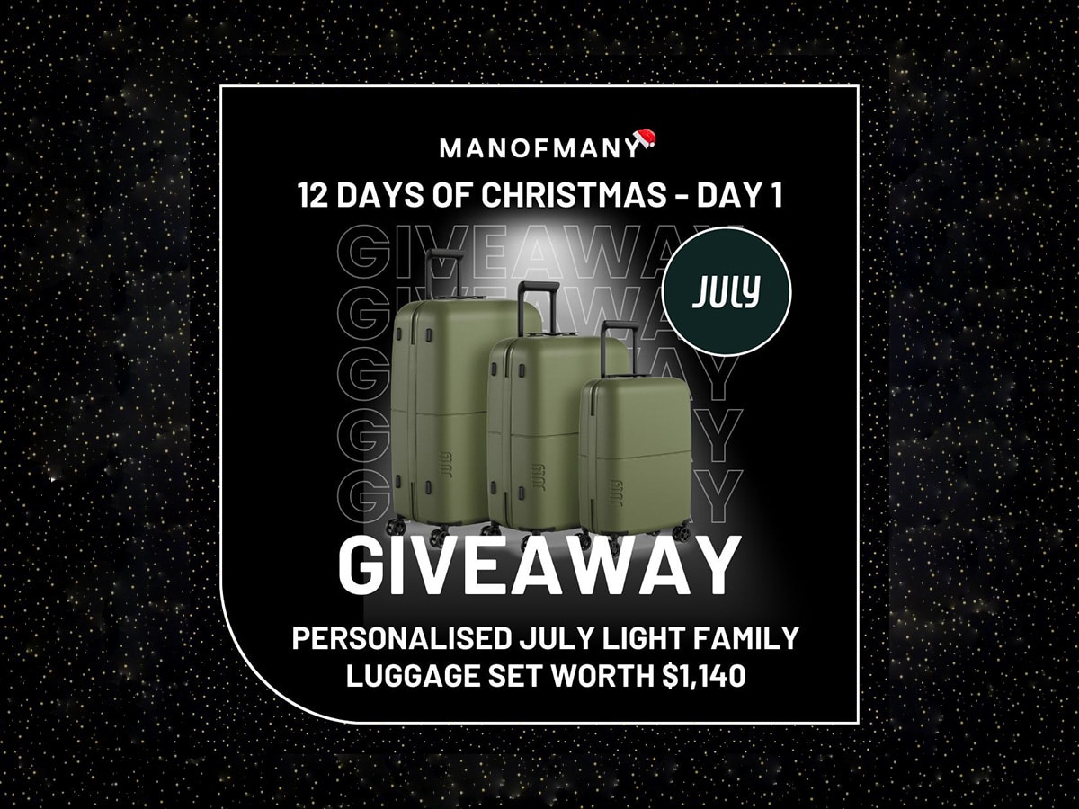 Man of Many 12 days of Christmas giveaways Day 1: July Personalised July Light Family Set | Image: Man of Many 