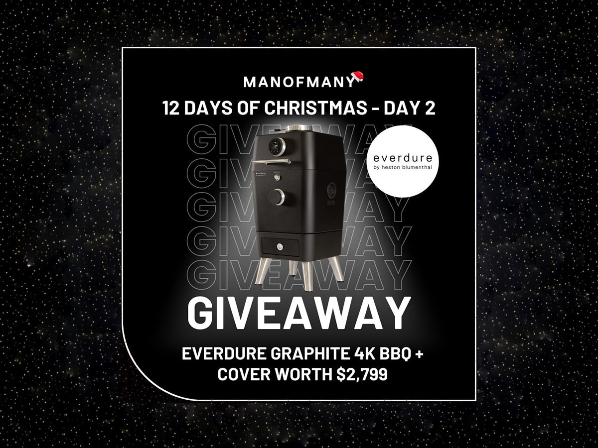 Man of Many 12 days of Christmas giveaways Day 2: Everdure Graphite 4K BBQ + Cover | Image: Man of Many 