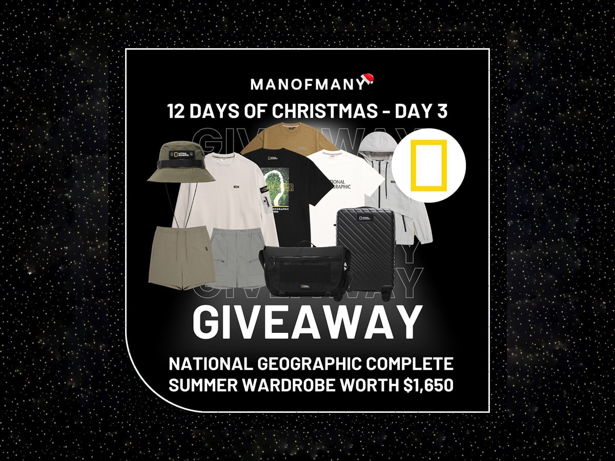 Man of Many 12 days of Christmas giveaways Day 3: National Geographic Complete Summer Wardrobe | Image: Man of Many