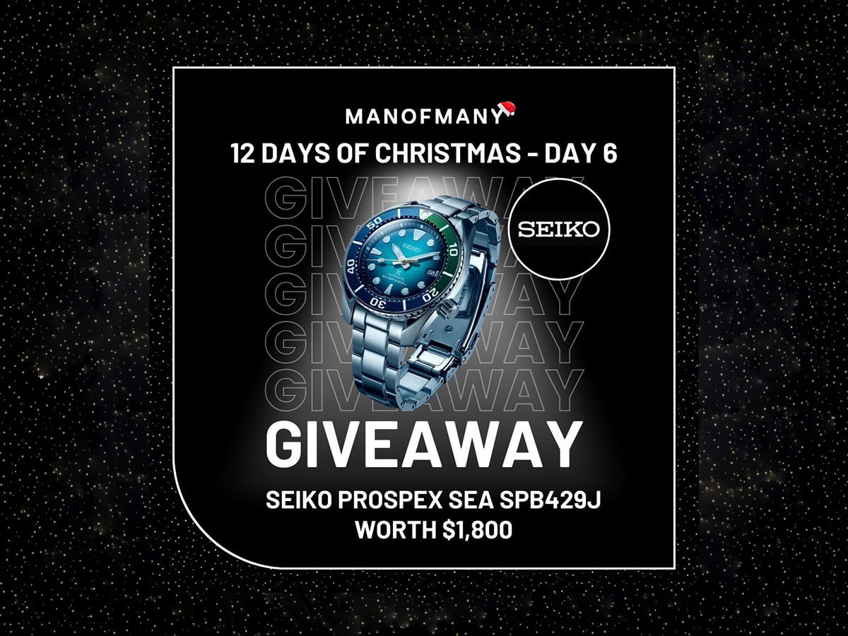 Man of Many 12 days of Christmas giveaways Day 6: Seiko Prospex Sea SPB429J | Image: Man of Many