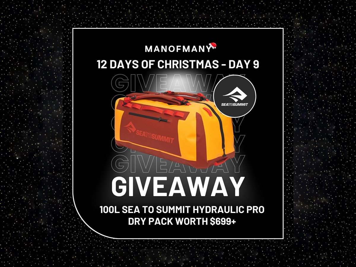 Man of Many 12 days of Christmas giveaways Day 9: Sea to Summit Hydraulic Pro Dry Pack | Image: Man of Many 