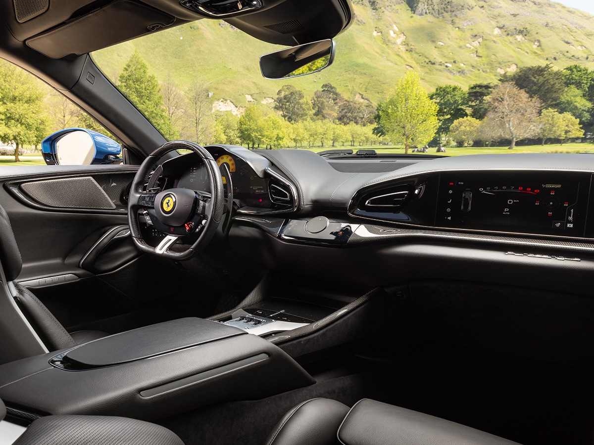 Ferrari purosangue interior dashboard