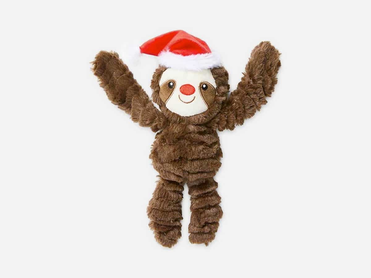 Holiday Tails Xmas Sloth Plush Toy