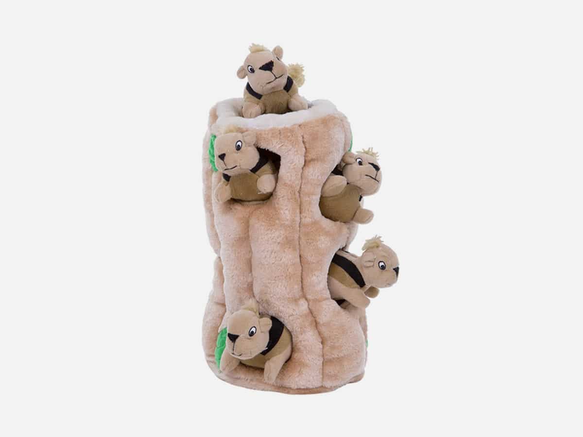 Outward Hound Hide-A-Squirrel Squeaky Puzzle Plush