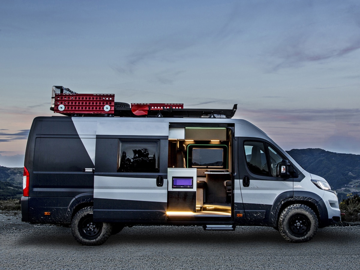 Fiat Ducato Campervan on the road