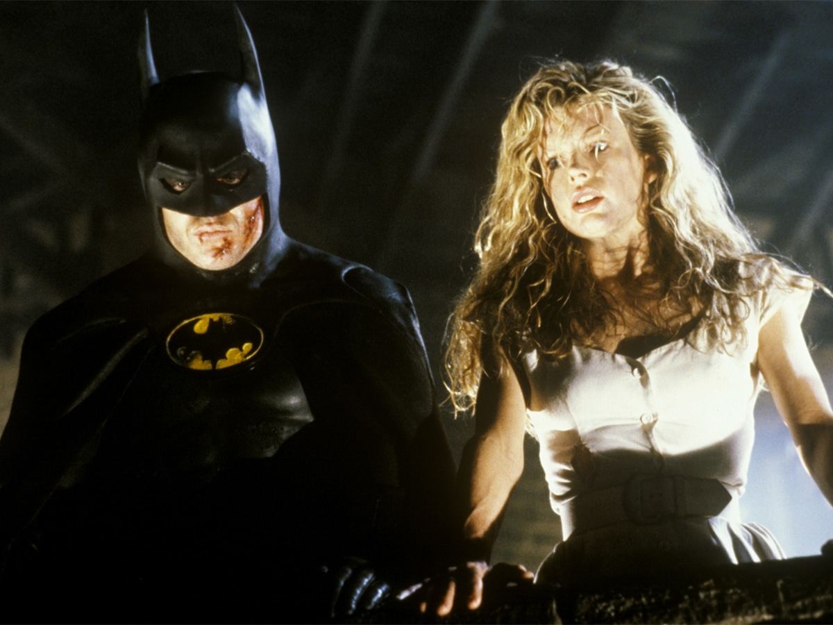 Michael Keaton and Kim Basinger in ‘Batman'