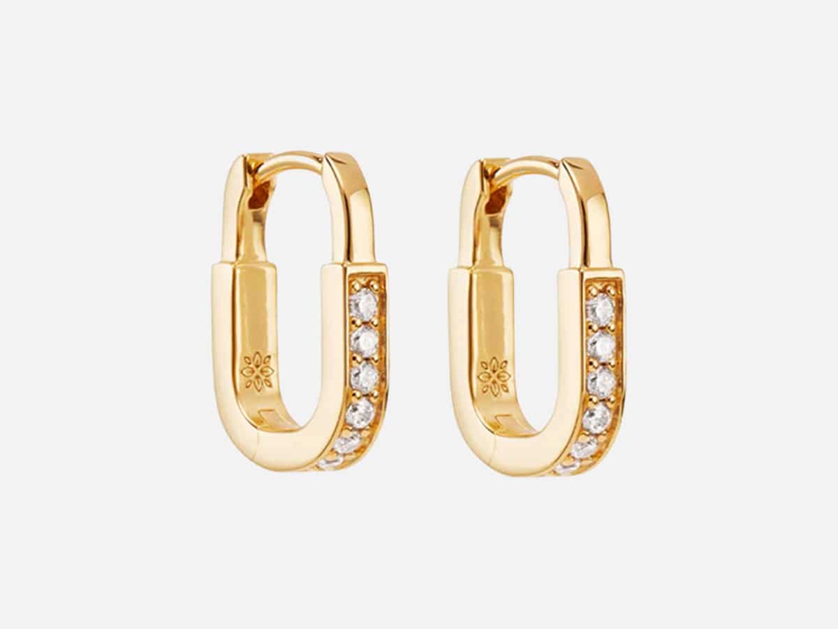 18k Gold Vermeil Connection Hoops