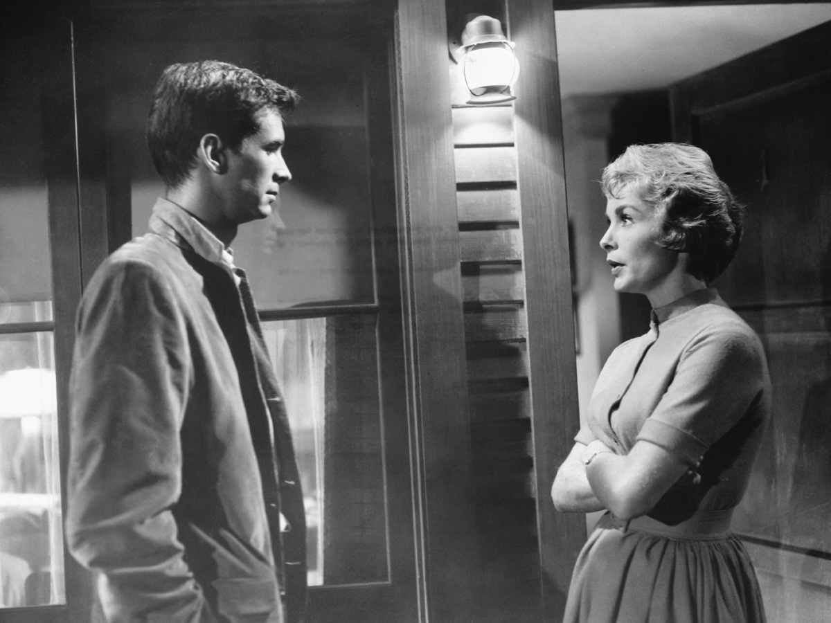Anthony Perkins and Janet Leigh in ‘Psycho’