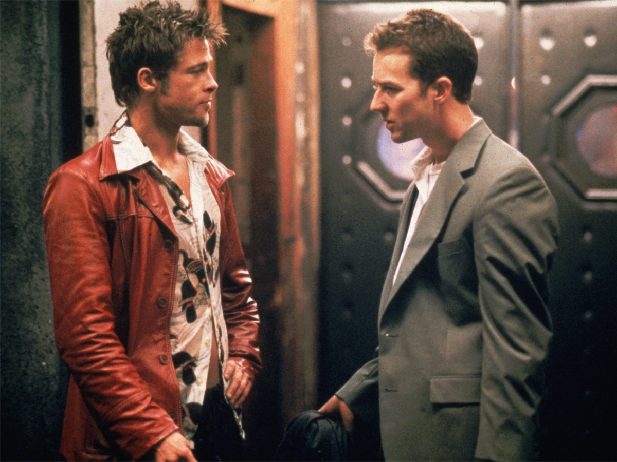 Brad Pitt and Edward Norton in ‘Fight Club’
