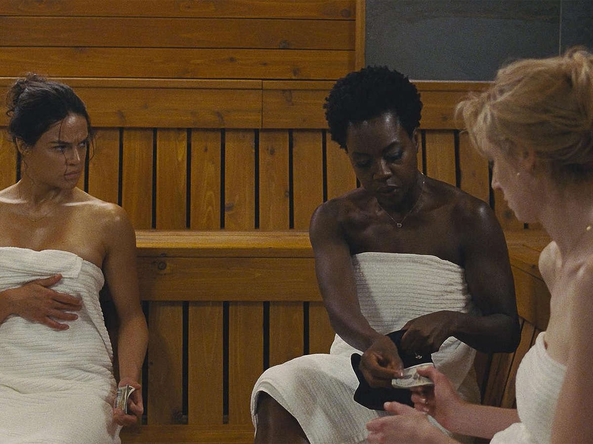 Viola Davis, Michelle Rodriguez, and Elizabeth Debicki in ‘Widows’