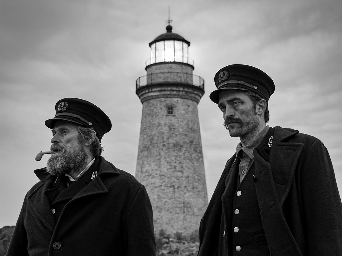 Willem Dafoe and Robert Pattinson in ‘The Lighthouse’
