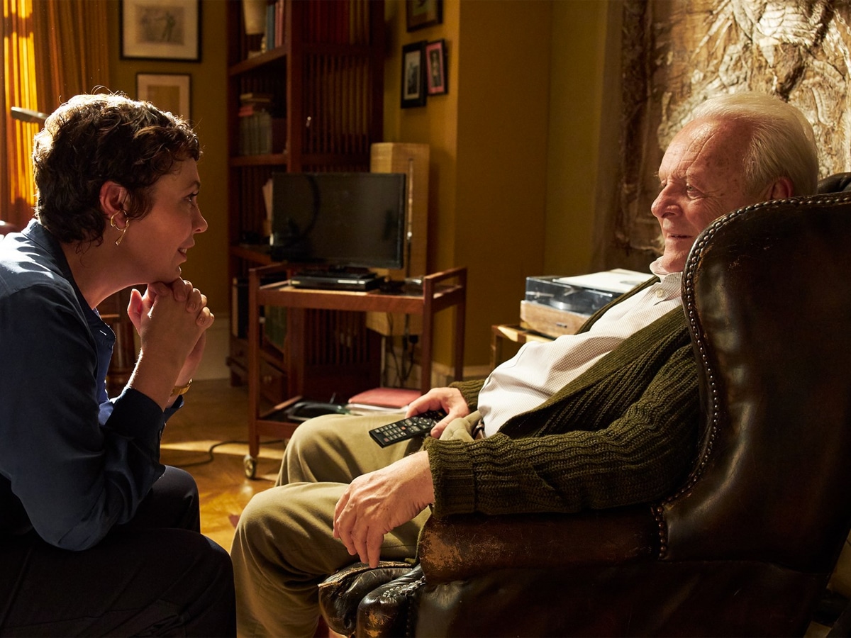 Anthony Hopkins and Olivia Colman in ‘The Father'