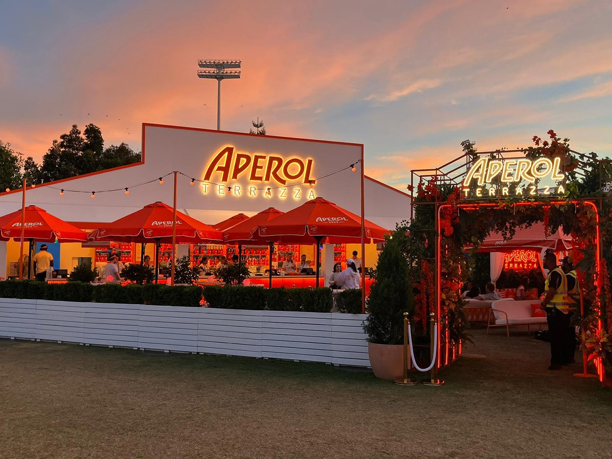 Aperol is serving up spritz's at the australian open