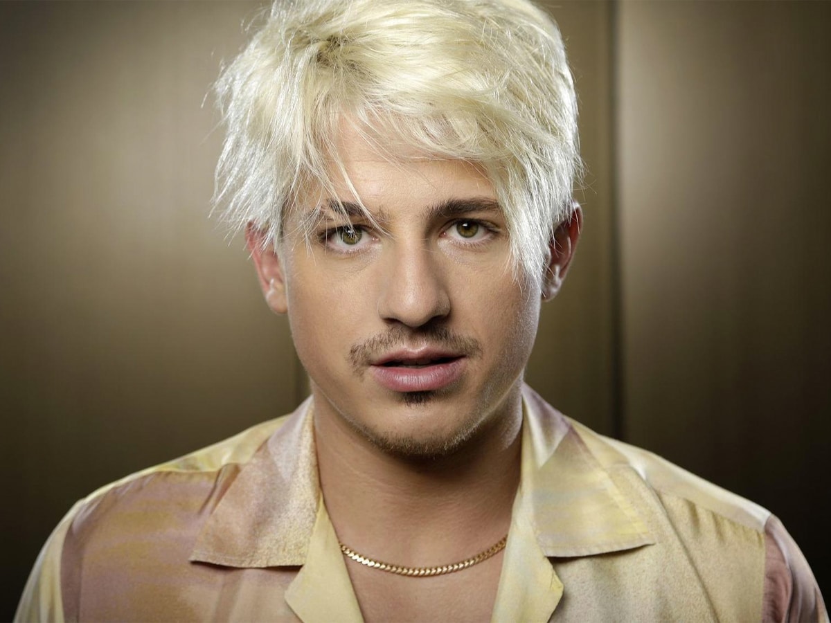 Charlie Puth with bleached hair