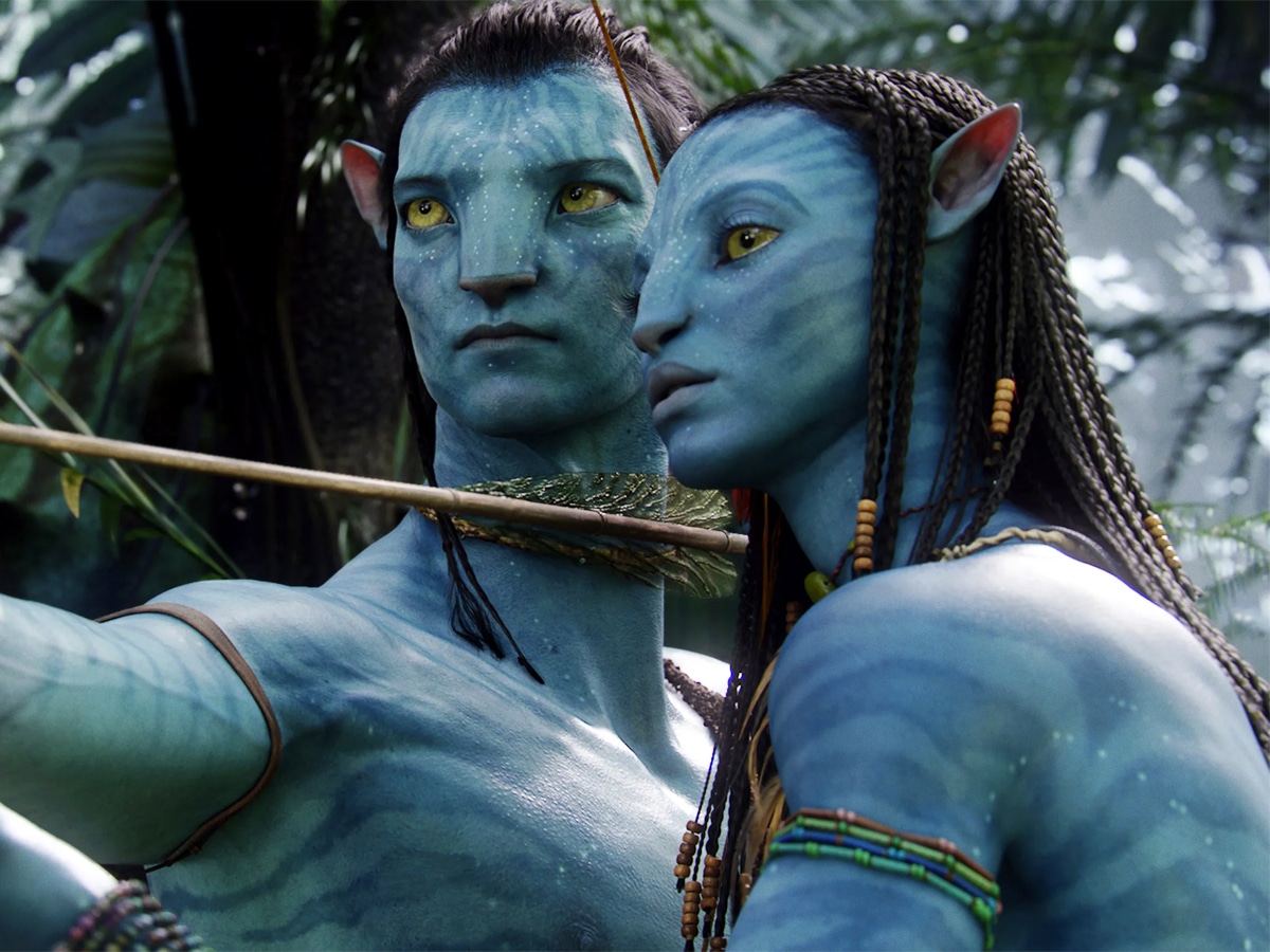 Sam Worthington and Zoe Saldana in ‘Avatar’