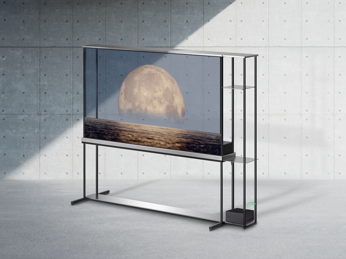 LG Signature OLED T Transparent TV | Image: LG Australia