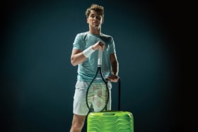 Tennis star Casper Ruud fronting the new Samsonite Proxis campaign | Image: Supplied