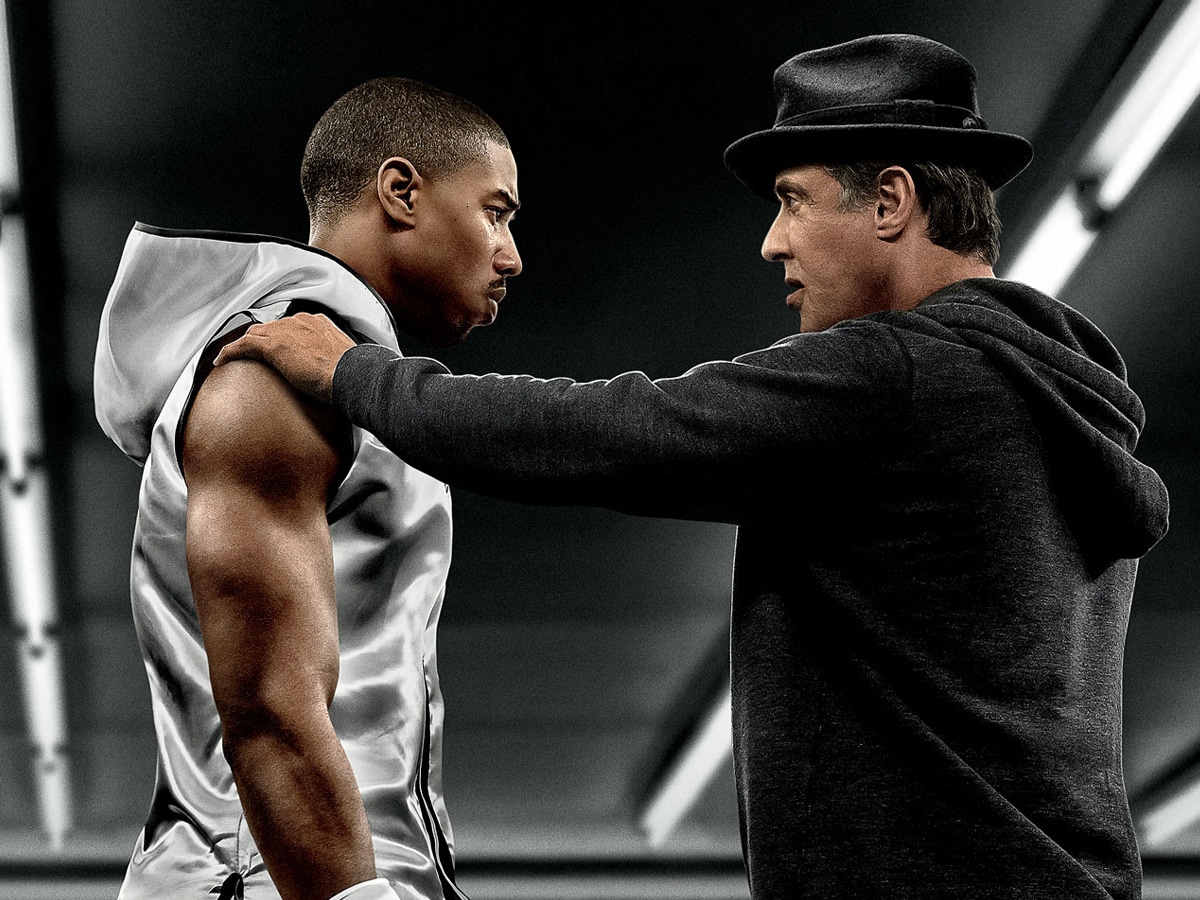 Michael B. Jordan and Sylvester Stallone in 'Creed’