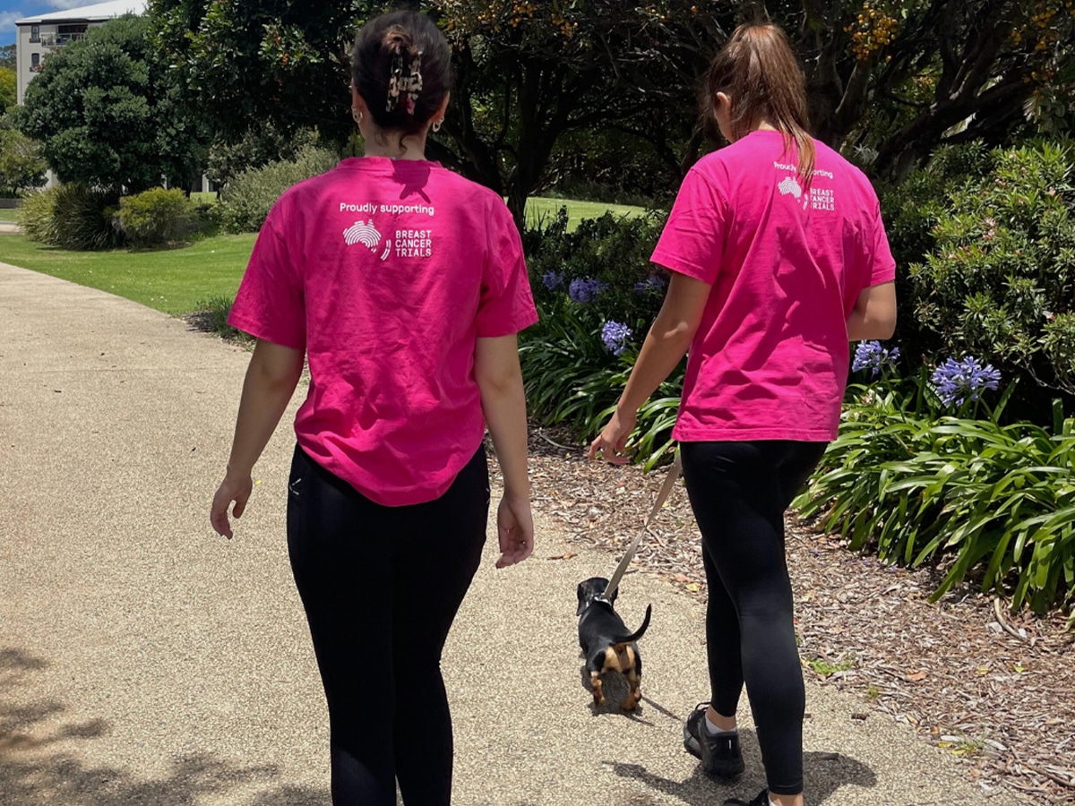 Walk 57km with your furry friend in feb to raise money for breast cancer research