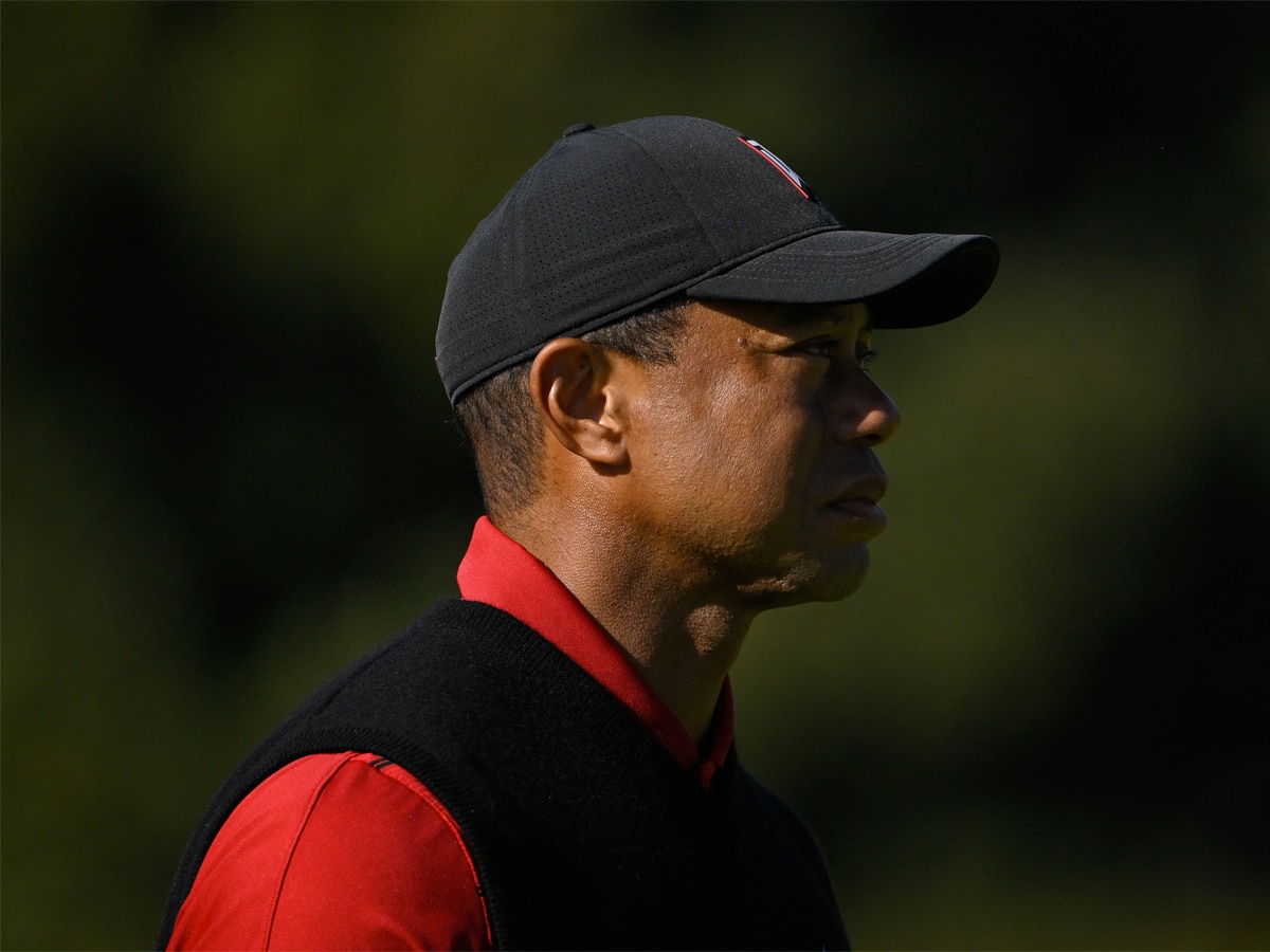 Tiger Woods side profile