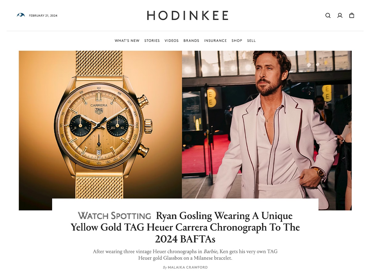HODINKEE website homepage screenshot