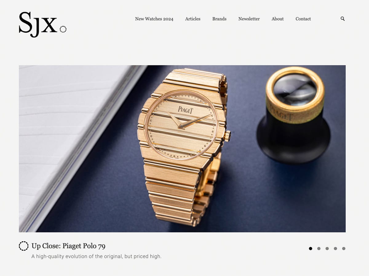 Watches by SJX website homepage screenshot