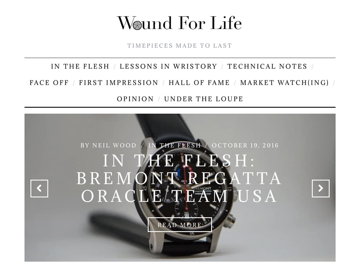 Wound For Life website homepage screenshot