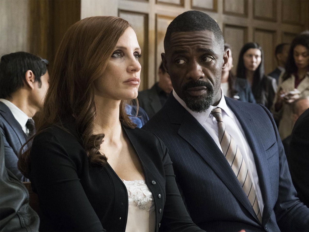 Jessica Chastain and Idris Elba in ‘Molly's Game’