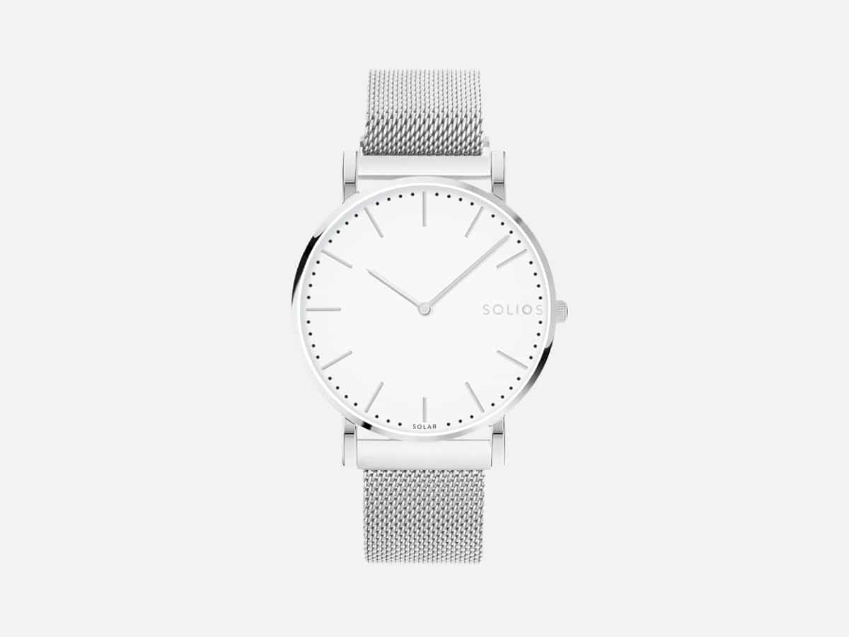 Product image of Solios White Solar Watch