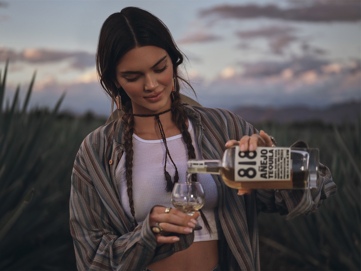 Kendall Jenner with 818 Tequila