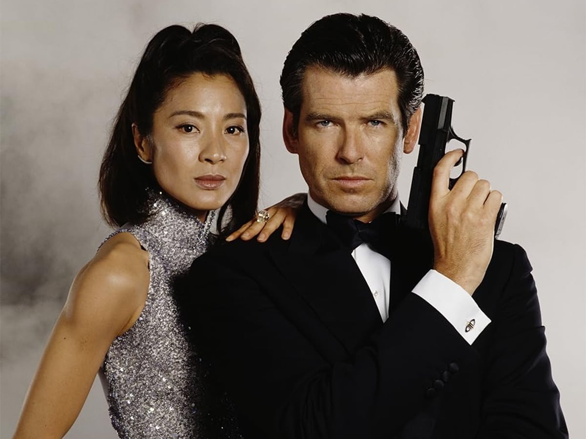 Michelle Yeoh with James Bond actor