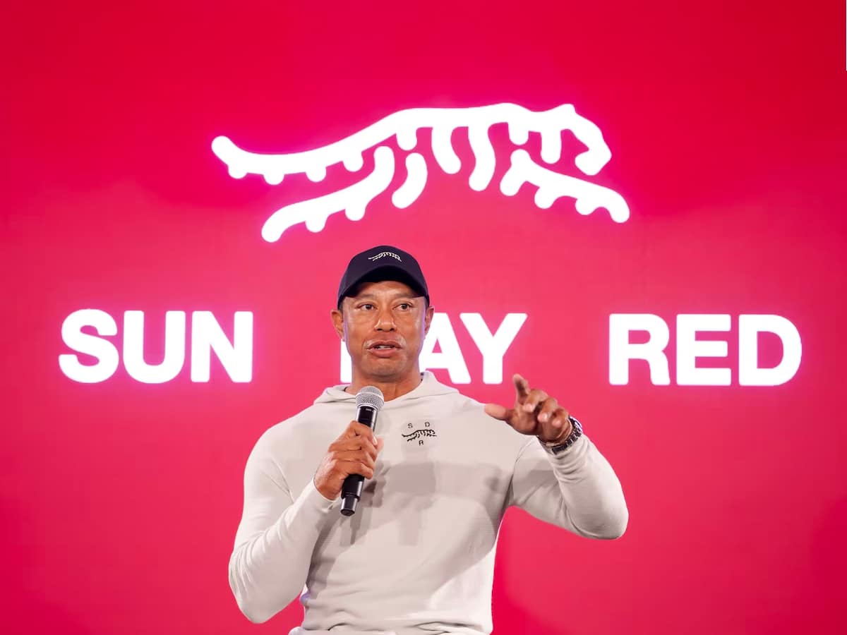 Tiger woods announces his new apparel brand 'sun day red'