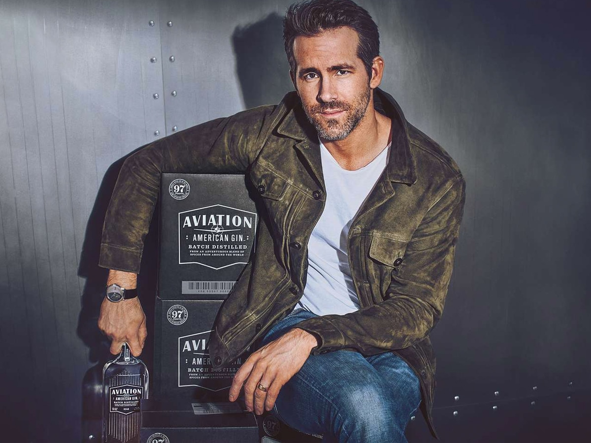 Ryan Reynolds with Aviation American Gin