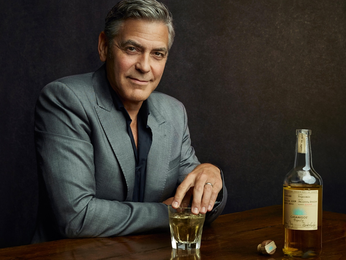 George Clooney with Casamigos Tequila