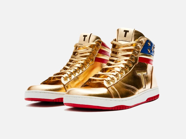 Even Sneakerheads Hate Trump's 399 'Never Surrender' Gold HighTops