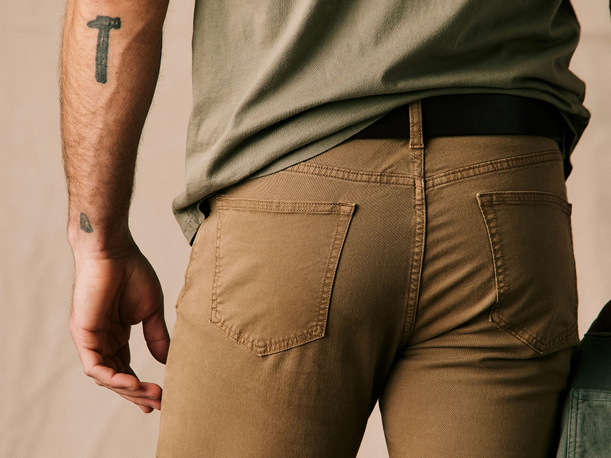 Flint and tinder 365 pant straight in earth back pocket