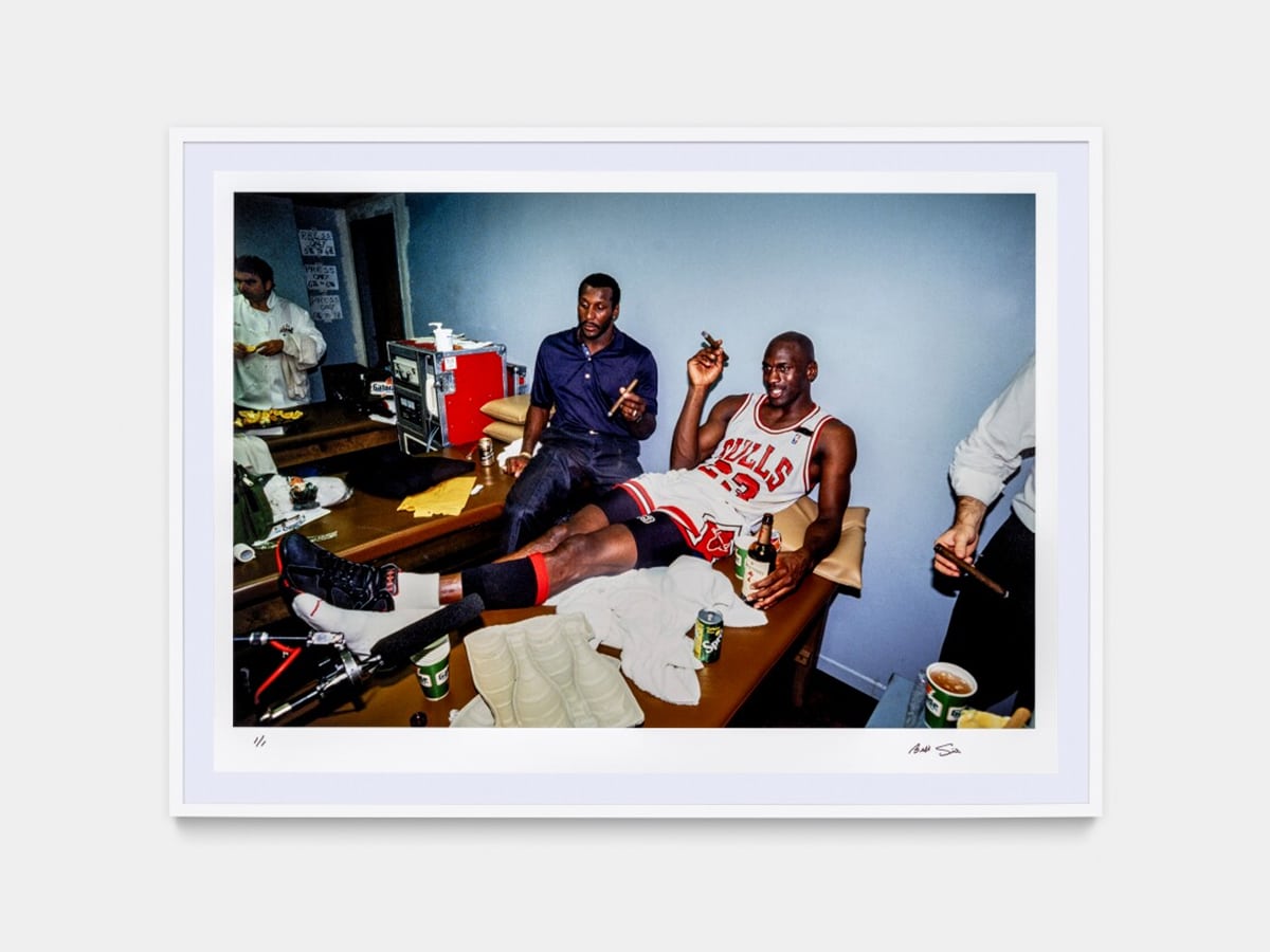 Michael Jordan wearing sneakers that went to auction | Image: Sotheby's Auctions