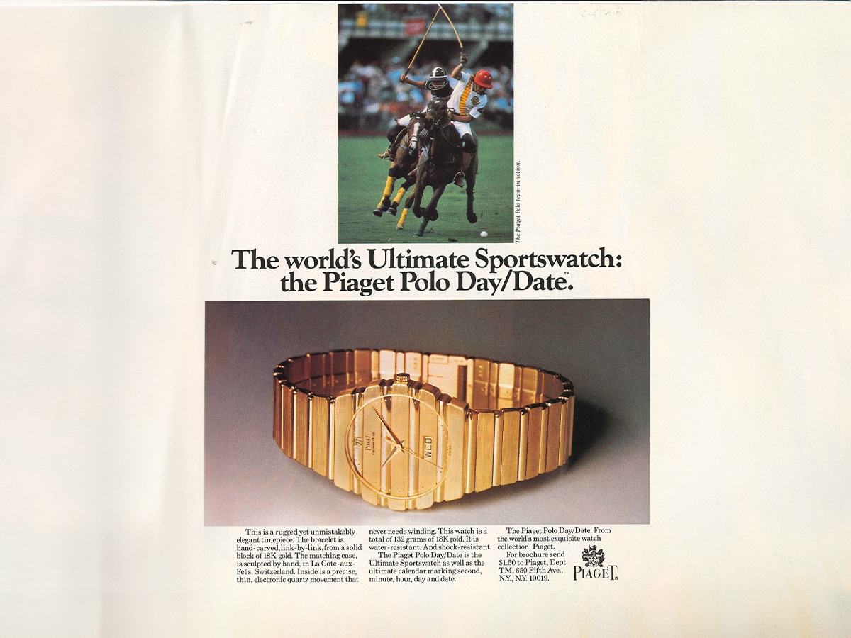 Piaget polo 79 ad in magazine