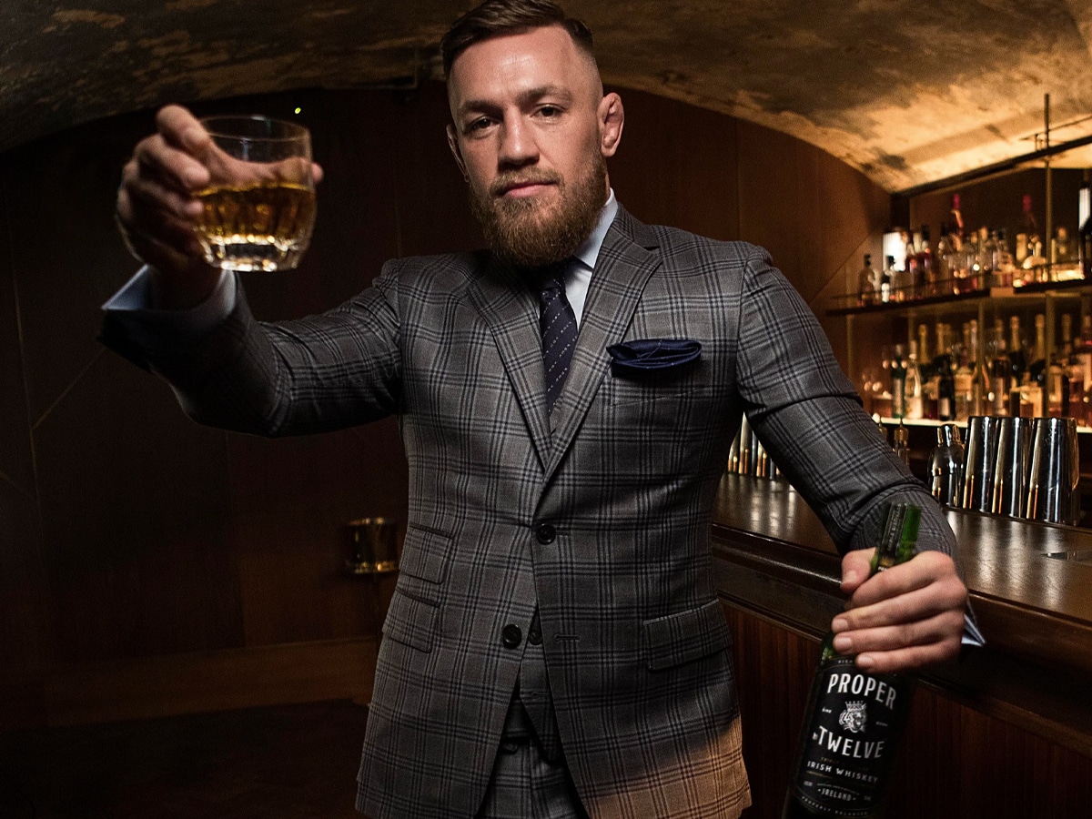Conor McGregor with Proper No. Twelve Irish Whiskey