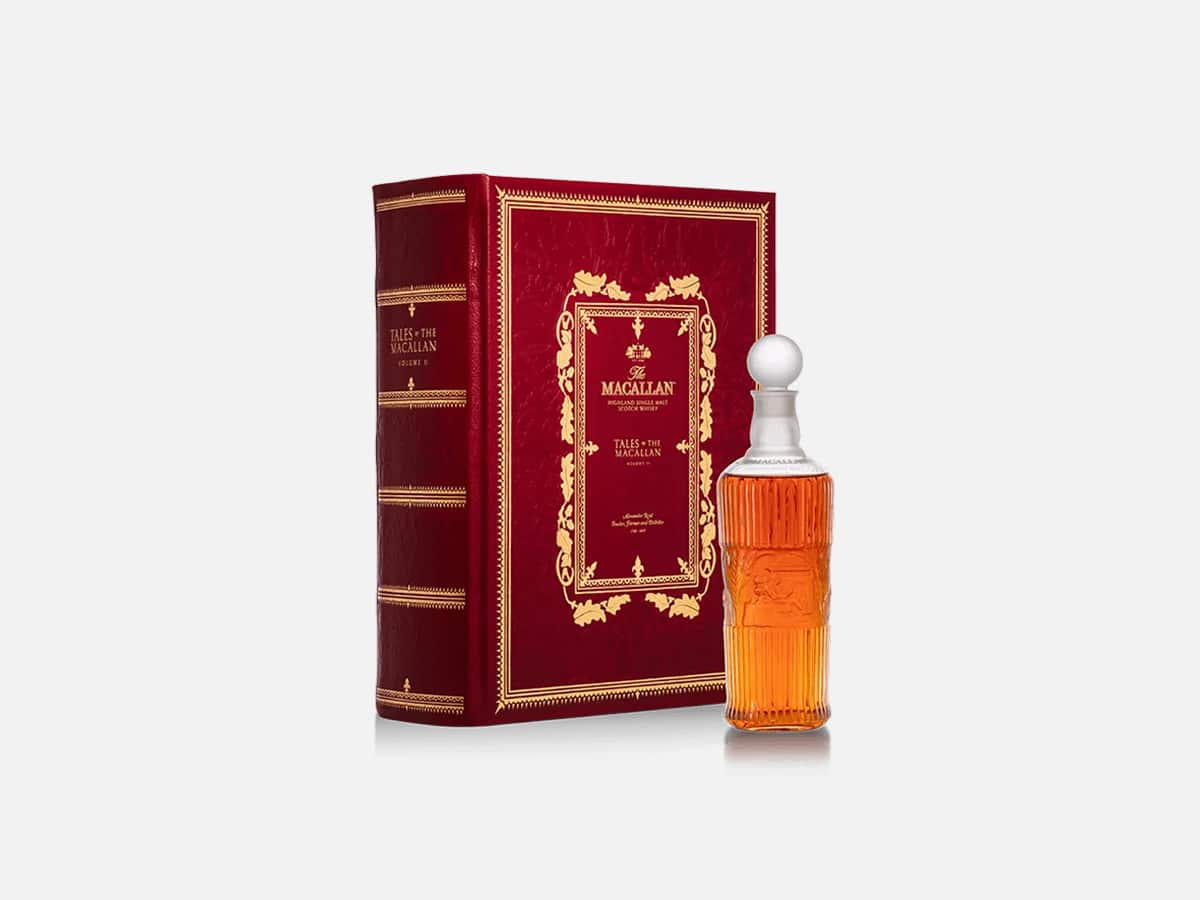 Tales of the macallan volume ii next to book case
