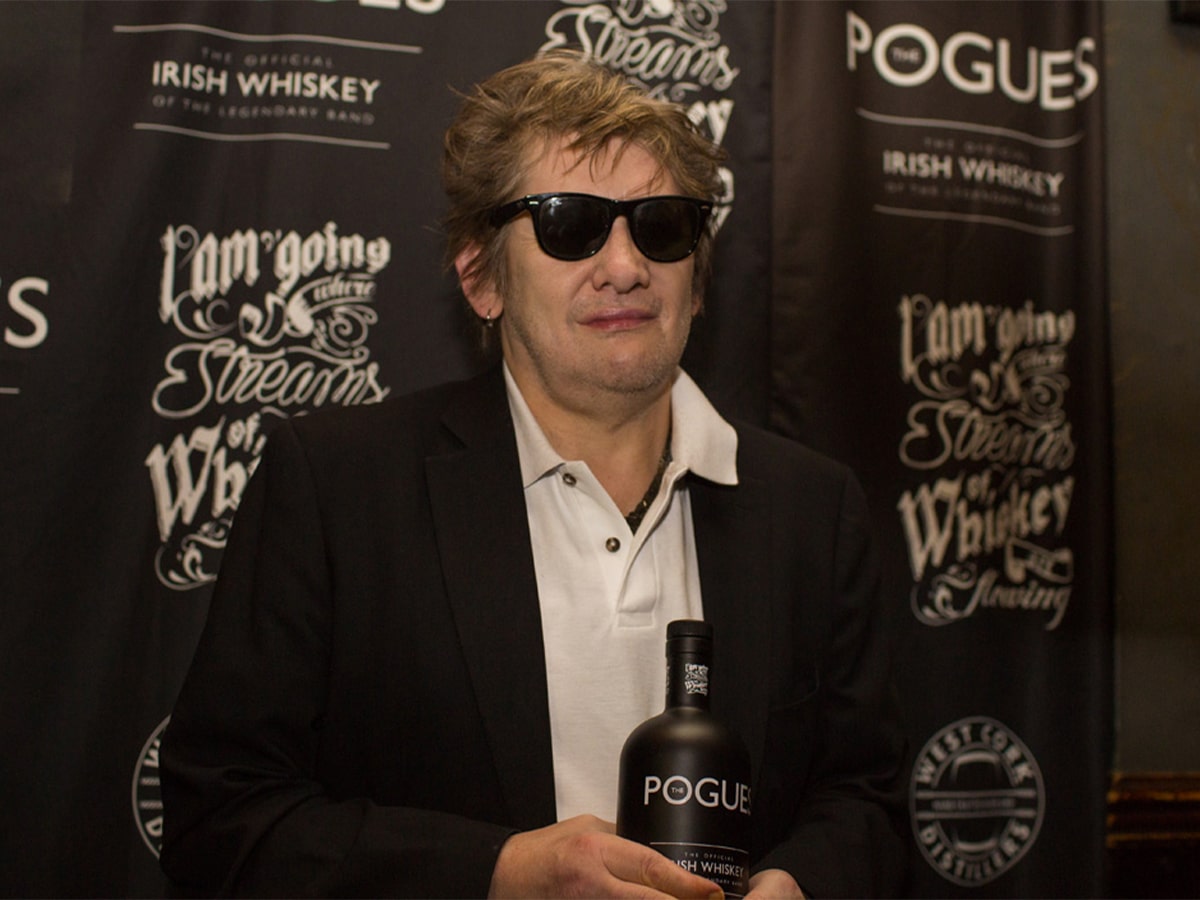 Shane MacGowan with The Pogues Whiskey
