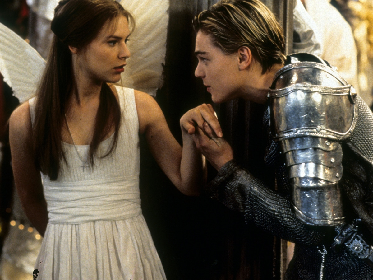 Claire Danes and Leonardo DiCaprio in 'Romeo + Juliet'