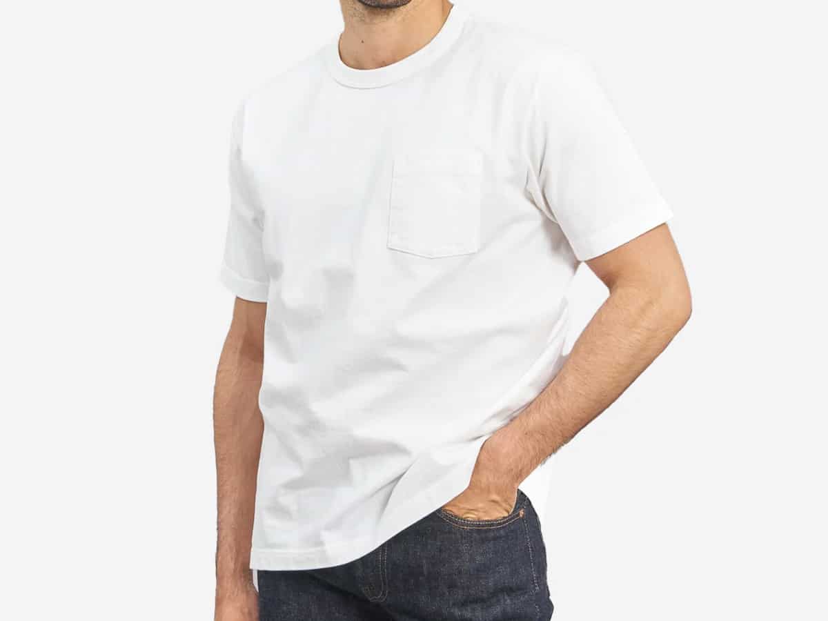 Whitesville Tubular T-Shirt is among the best white T-shirts for men | Image: Redcast Heritage Co.