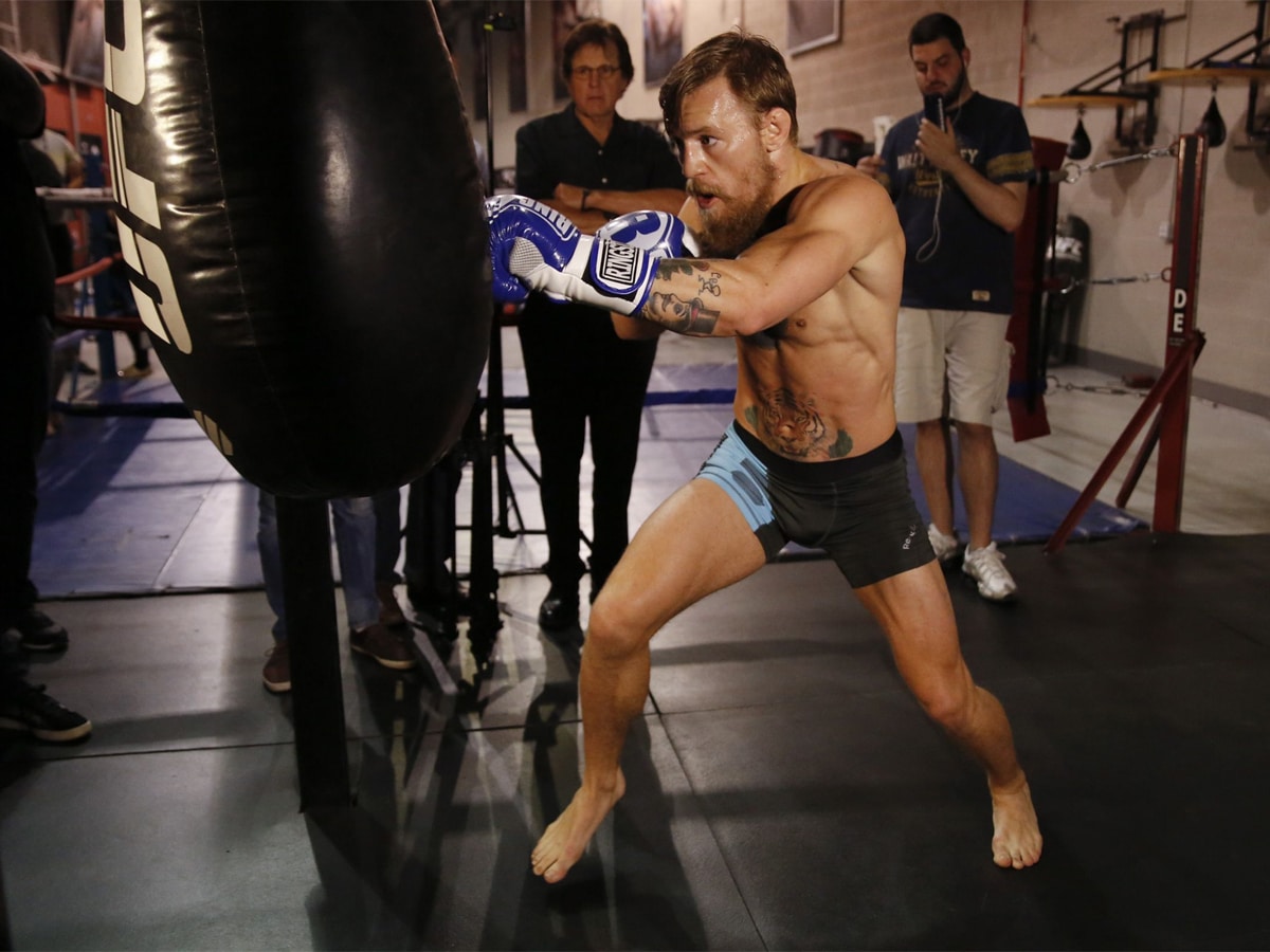 Conor McGregor working out