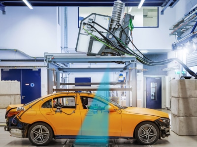 Mercedes-Benz Smashed a C-Class to Pieces in 'World First' X-Ray Crash Test
