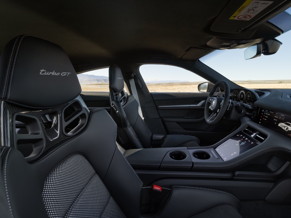Porsche taycan turbo gt interior seats